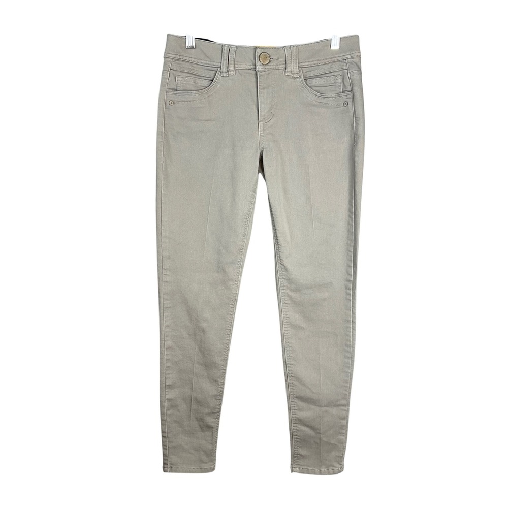 Democracy Ab Technology Skinny Jeans Sz 4 Mid Rise Gray Stretch Neutral